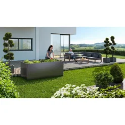 Biohort Fioriere In Metallo Biohort|Bauli In Acciaio*Aiuola Rialzata 1.5 x 1.5 m in Metallo