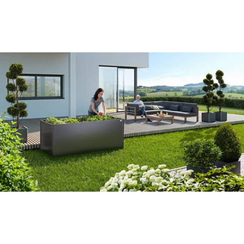 Biohort Fioriere In Metallo Biohort|Bauli In Acciaio*Aiuola Rialzata 1.5 x 1.5 m in Metallo