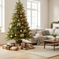 Magic Tree Alberi Di Natale Tradizionali|Alberi Di Natale Grandi*Albero di Natale Illuminato Darcy con Tronco 1450LED h240Ø145cm PE+PVC