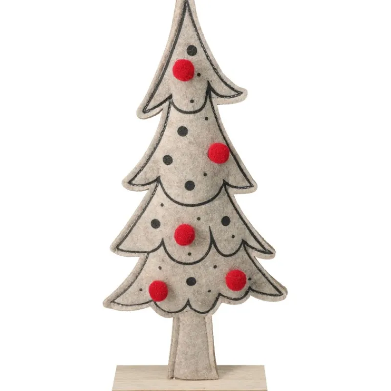Koopman Complementi D'Arredo*Albero di Natale in Feltro 34 cm. Pezzo Singolo
