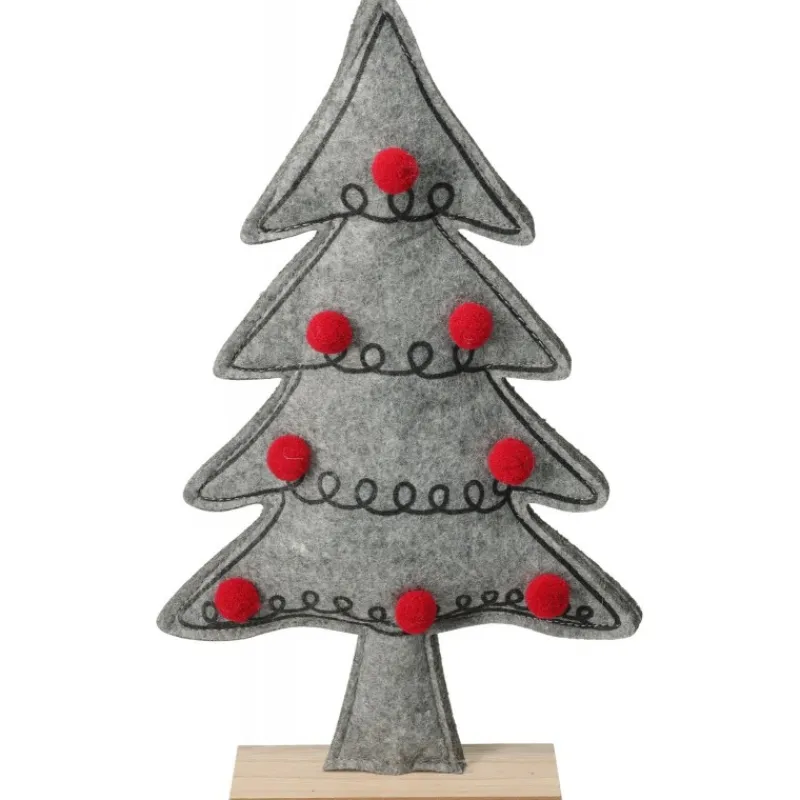 Koopman Complementi D'Arredo*Albero di Natale in Feltro 34 cm. Pezzo Singolo