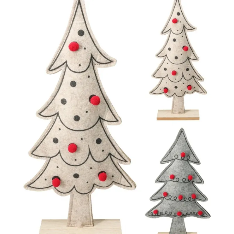 Koopman Complementi D'Arredo*Albero di Natale in Feltro 42 cm. Pezzo Singolo