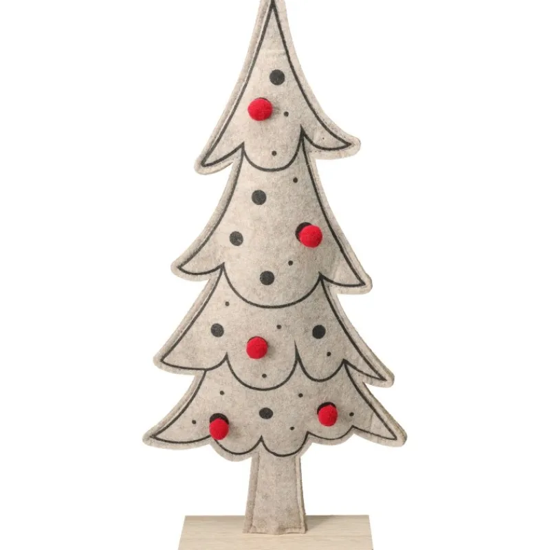Koopman Complementi D'Arredo*Albero di Natale in Feltro 42 cm. Pezzo Singolo