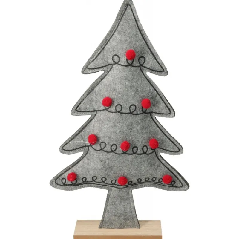 Koopman Complementi D'Arredo*Albero di Natale in Feltro 42 cm. Pezzo Singolo