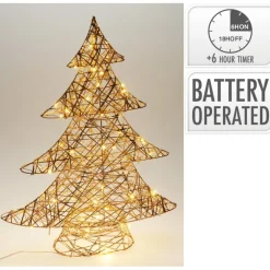 Koopman Luci Di Natale|Luci Di Natale*Albero di Natale Luminoso con Led Champagne 60 Cm