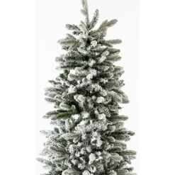 Magic Tree Alberi Di Natale Innevati|Alberi Di Natale Slim*Albero di Natale Russel Innevato h180Ø65cm PE+PVC