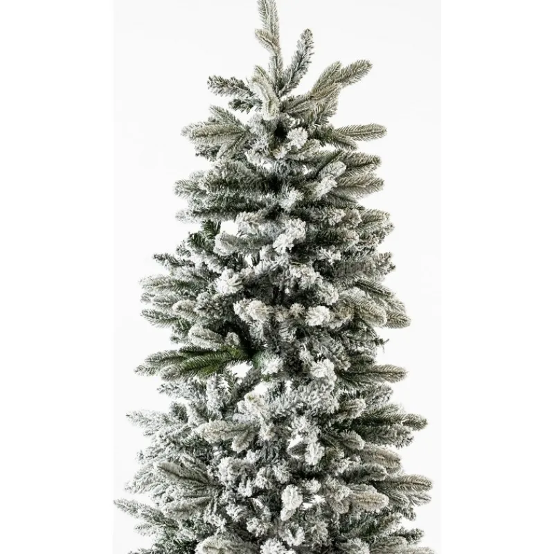 Magic Tree Alberi Di Natale Innevati|Alberi Di Natale Slim*Albero di Natale Russel Innevato h180Ø65cm PE+PVC