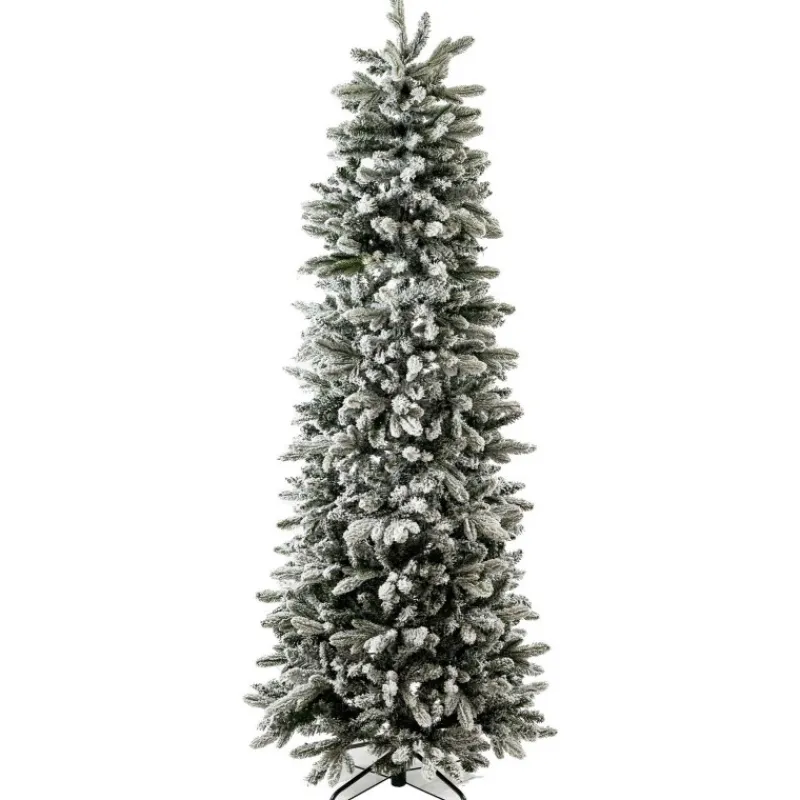 Magic Tree Alberi Di Natale Innevati|Alberi Di Natale Slim*Albero di Natale Russel Innevato h210Ø70cm PE+PVC