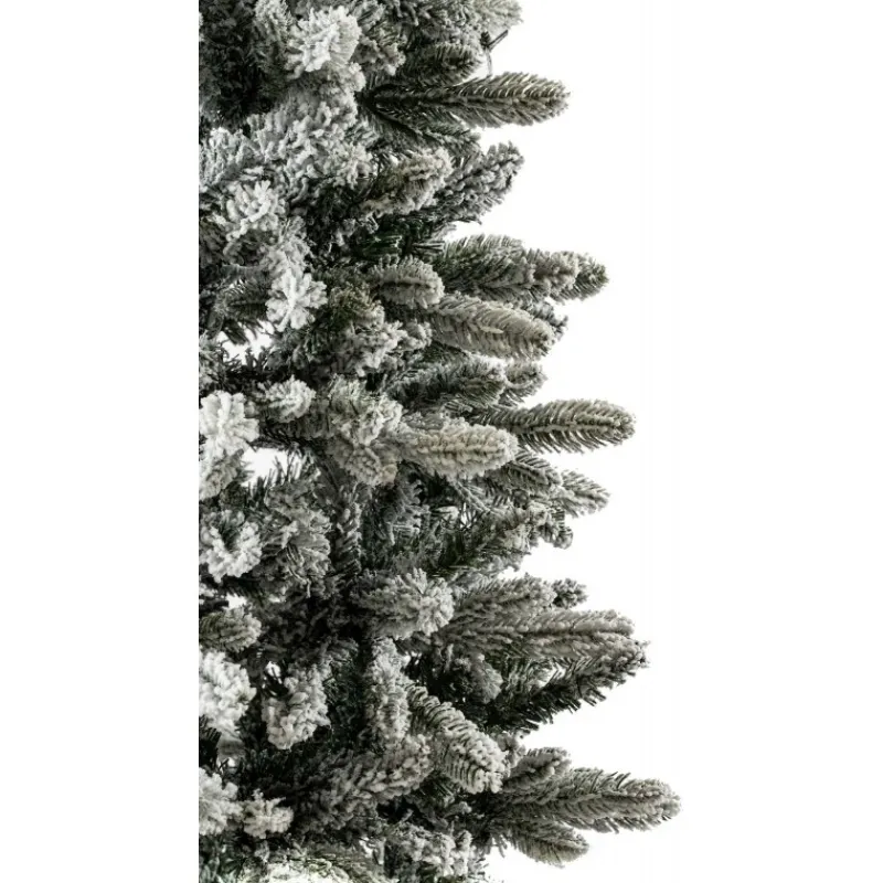 Magic Tree Alberi Di Natale Innevati|Alberi Di Natale Slim*Albero di Natale Russel Innevato h210Ø70cm PE+PVC
