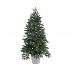Kaemingk Alberi Di Natale Tradizionali|Alberi In Pe+Pvc*Albero di Natale Trondheim Illuminato h120Ø65cm PE+PVC