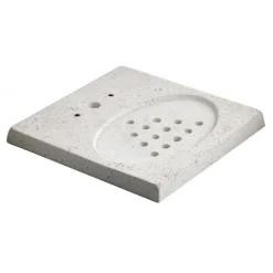 Acquapoint Accessori|Fontane Per Posa In Superficie*Base in Cemento Bianco Perforata con Griglia di Scarico per Fontane Ground Aquapoint