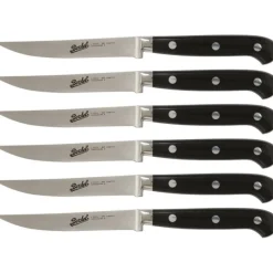 Berkel Coltelli Berkel|Coltelli Berkel*Adhoc Set 6 coltelli da bistecca Nero Lama liscia