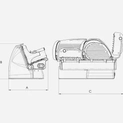 Berkel Affettatrici Elettriche Berkel*Affettatrice Home Line 200 Plus colore Matt Rosso