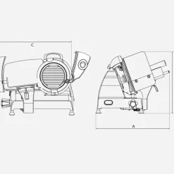 Berkel Affettatrici Elettriche Berkel*Affettatrice Red Line 250 colore Matt Nero