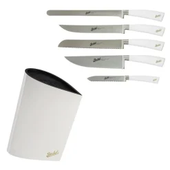 Berkel Coltelli Berkel|Coltelli Berkel*Ceppo Bag + Elegance Set 5 coltelli chef Bianco