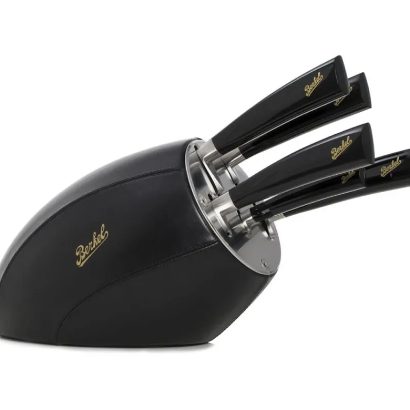 Berkel Coltelli Berkel|Coltelli Berkel*Ceppo Sense Nero + set 5 coltelli Elegance Nero