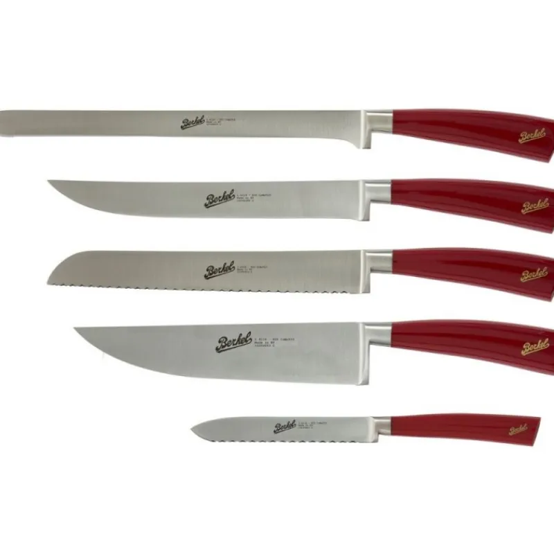 Berkel Coltelli Berkel|Coltelli Berkel*Elegance Set 5 coltelli chef Rosso