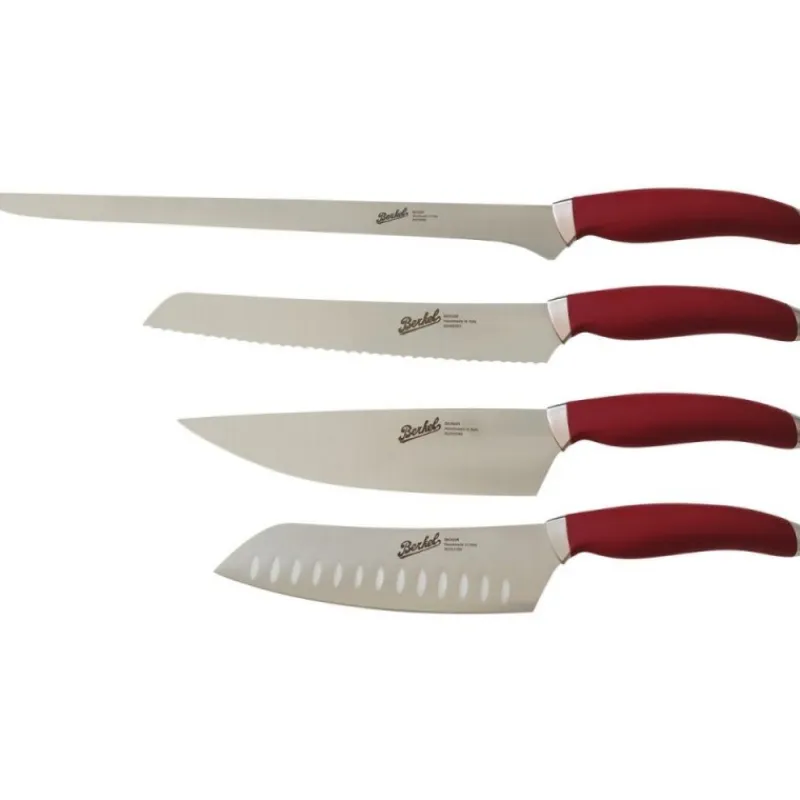 Berkel Coltelli Berkel|Coltelli Berkel*Teknica set Chef 4 pz Rosso