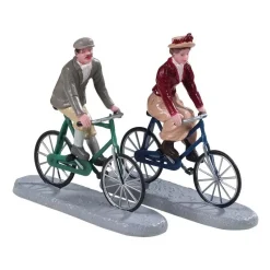 Lemax Personaggi*Bike Ride Date, Set Of 2 Cod. 92763