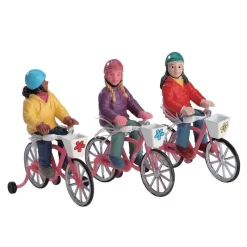 Lemax Personaggi*Bike Ride Set of 3 Cod. 72502