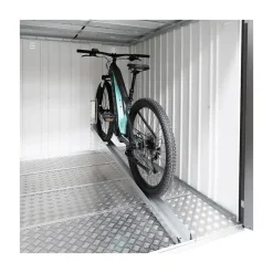 Biohort Portattrezzi In Acciaio|Bauli In Acciaio*Binario per Bici per MiniGarage L in Metallo
