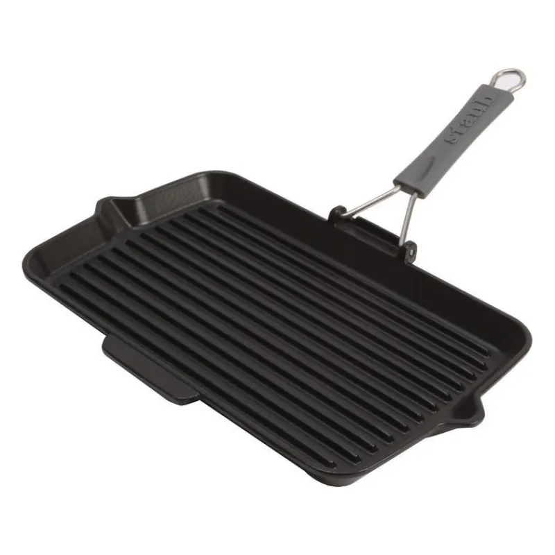 Staub Bistecchiere Griglie E Gratelle*Bistecchiera 34 x 21 cm Nera