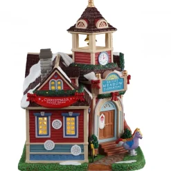 Lemax Edifici Illuminati*Bright Meadow Elementary con Alimentatore Cod. 15766