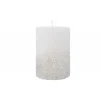 Kaemingk Candele E Accessori*Candela decorata con glitter 10 cm.