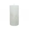 Kaemingk Candele E Accessori*Candela decorata con glitter 15 cm.