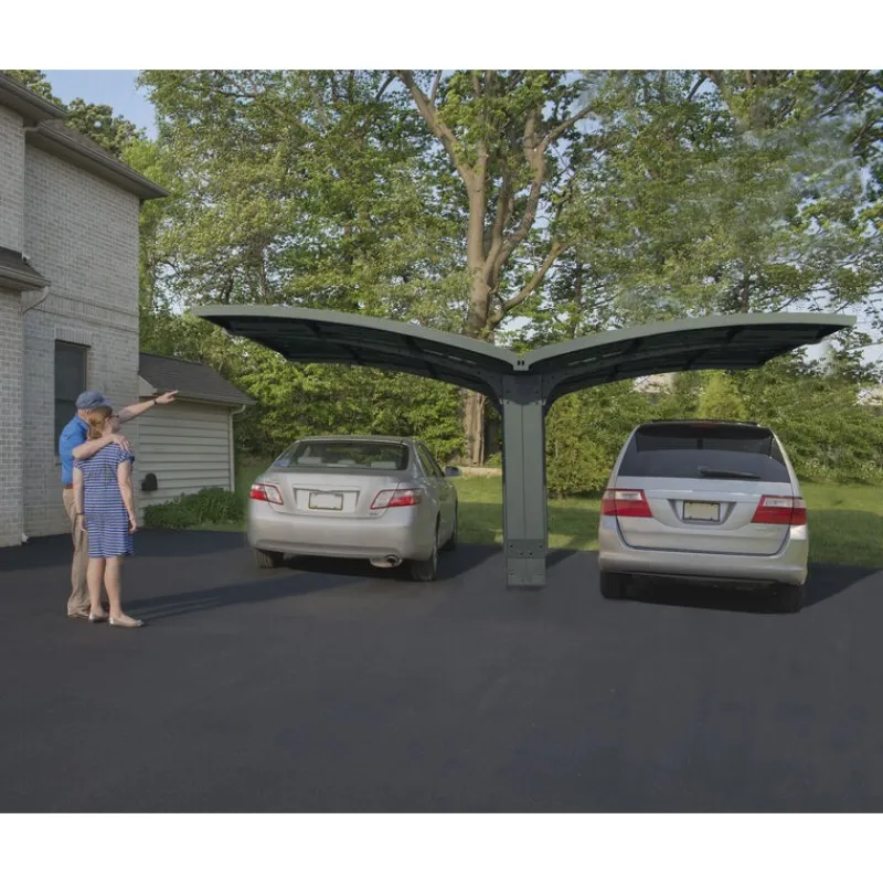 Canopia Carport*Arizona Breeze Carport Doppio in Alluminio 6 X 5 m