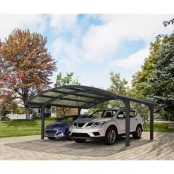 Canopia Carport*Arizona Wave Carport Doppio in Alluminio 6 X 5 m