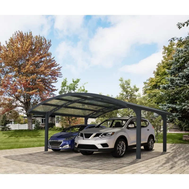 Canopia Carport*Arizona Wave Carport Doppio in Alluminio 6 X 5 m