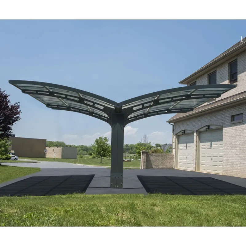 Canopia Carport*Arizona Wave Carport Doppio in Alluminio 6 X 5 m