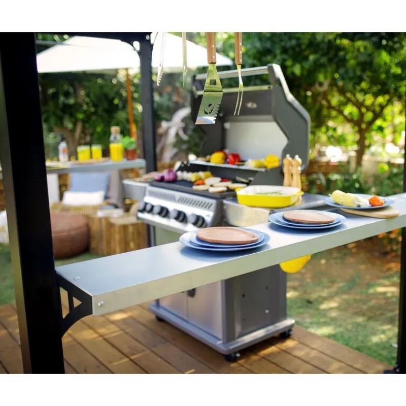 Canopia Gazebo*Austin Gazebo per Barbecue in Alluminio 1.8X2.4 m