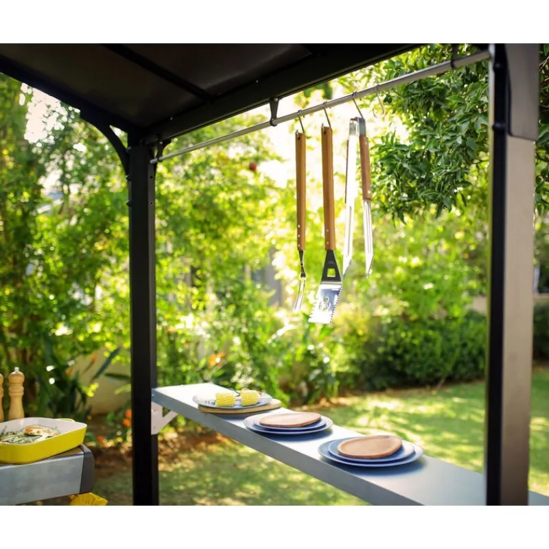 Canopia Gazebo*Austin Gazebo per Barbecue in Alluminio 1.8X2.4 m
