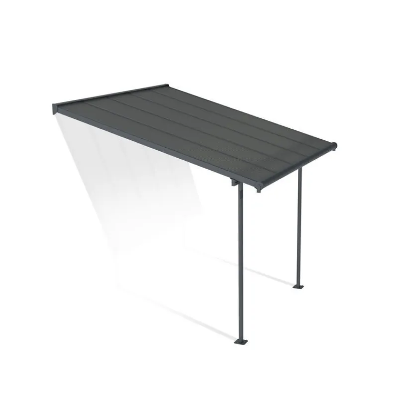 Canopia Pergole*Capri Pergola Addossata in Alluminio 3X3 m Grigio