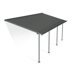 Canopia Pergole*Capri Pergola Addossata in Alluminio 3X7.4 m Grigio