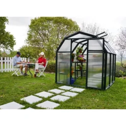 Canopia Serra Da Giardino Canopia*Eco Grow Doppio Strato Serra Da Giardino in Policarbonato 197X204X198 cm Verde