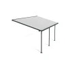Canopia Pergole*Feria Pergola Addossata in Alluminio 3X5.5 m Grigio