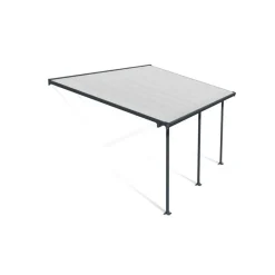 Canopia Pergole*Feria Pergola Addossata in Alluminio 3X5.5 m Grigio