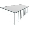 Canopia Pergole*Feria Pergola Addossata in Alluminio 3X13.4 m Grigio