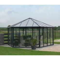 Canopia Gazebo*Garda Gazebo Chiuso in Alluminio 5.2X6 m