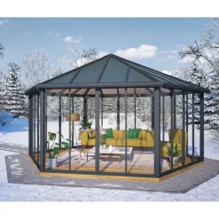 Canopia Gazebo*Garda Gazebo Chiuso in Alluminio 5.2X6 m