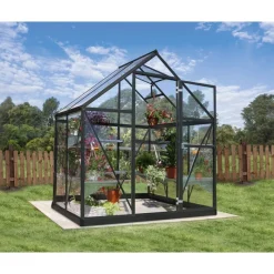 Canopia Serra Da Giardino Canopia*Harmony Trasparente Serra Da Giardino in Policarbonato 126X185X208 cm Grigio