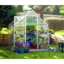 Canopia Serra Da Giardino Canopia*Harmony Trasparente Serra Da Giardino in Policarbonato 126X185X208 cm Argento