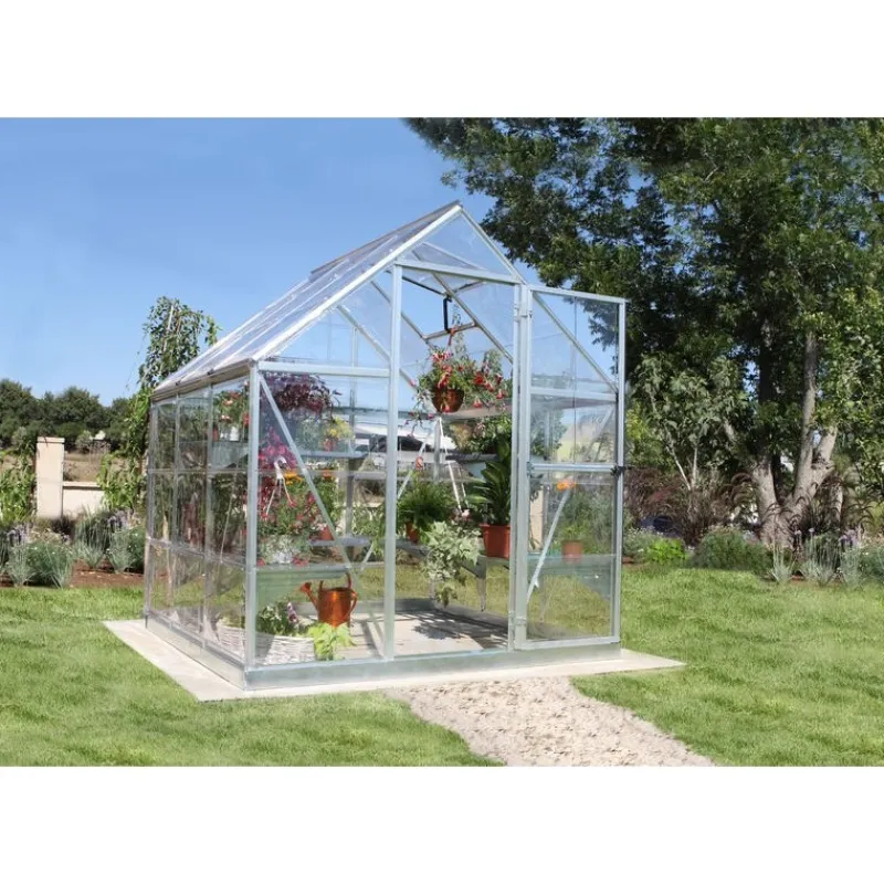 Canopia Serra Da Giardino Canopia*Harmony Trasparente Serra Da Giardino in Policarbonato 186X185X208 cm Argento