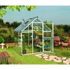 Canopia Serra Da Giardino Canopia*Harmony Trasparente Serra Da Giardino in Policarbonato 186X185X208 cm Argento