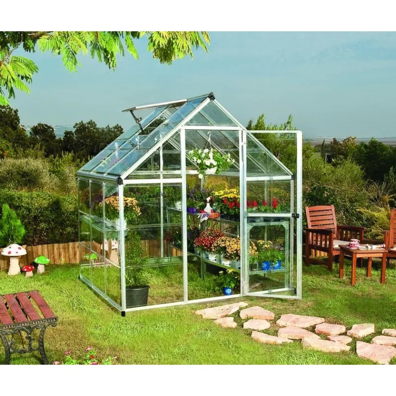 Canopia Serra Da Giardino Canopia*Harmony Trasparente Serra Da Giardino in Policarbonato 186X185X208 cm Argento