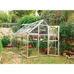 Canopia Serra Da Giardino Canopia*Harmony Trasparente Serra Da Giardino in Policarbonato 306X185X208 cm Argento