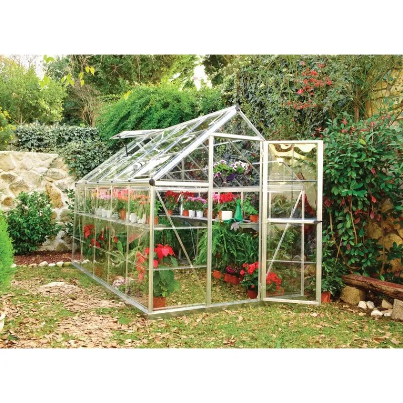 Canopia Serra Da Giardino Canopia*Harmony Trasparente Serra Da Giardino in Policarbonato 306X185X208 cm Argento